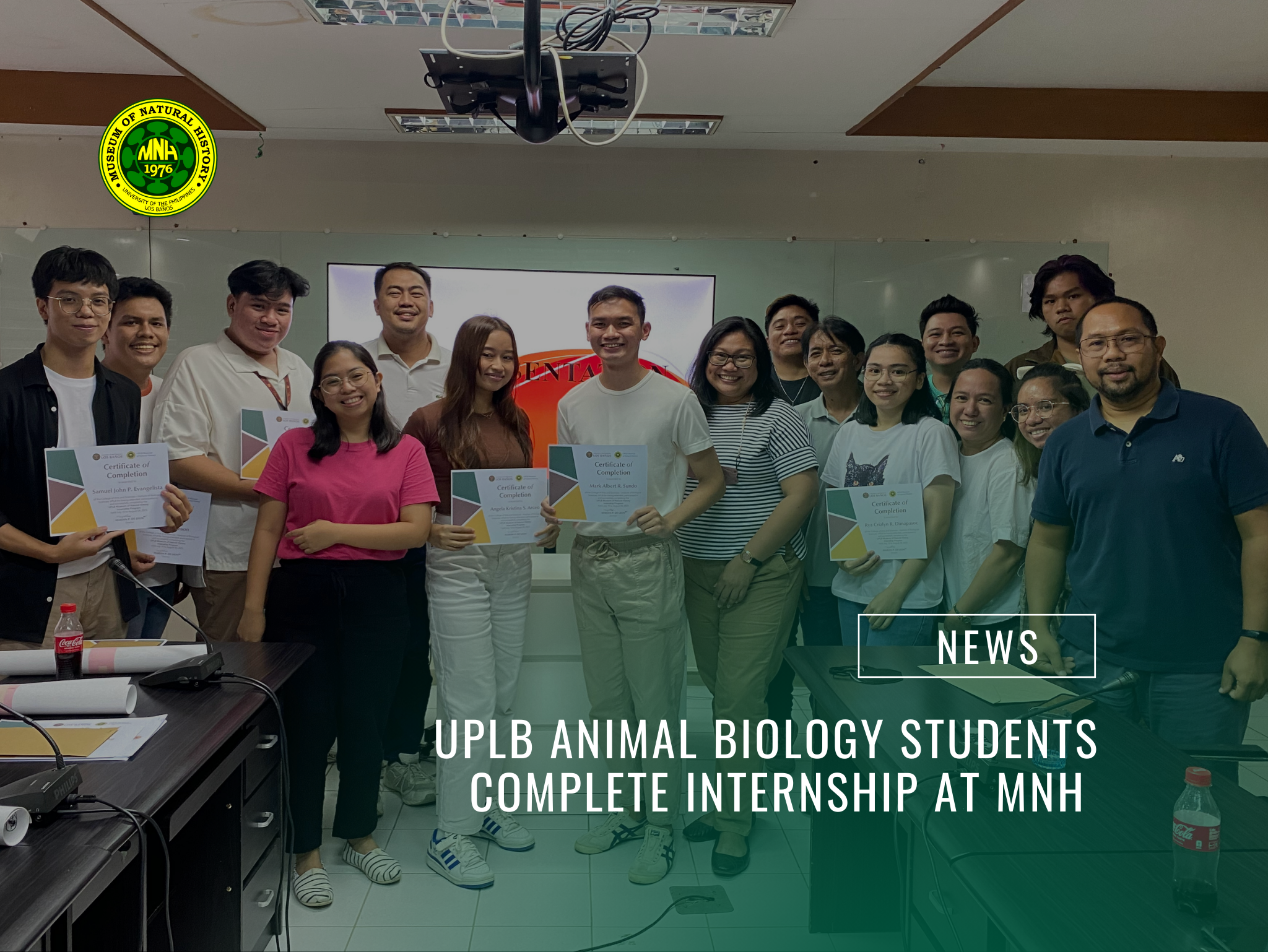 UPLB animal biology students complete internship at MNH